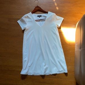 Freestyle white shift dress
